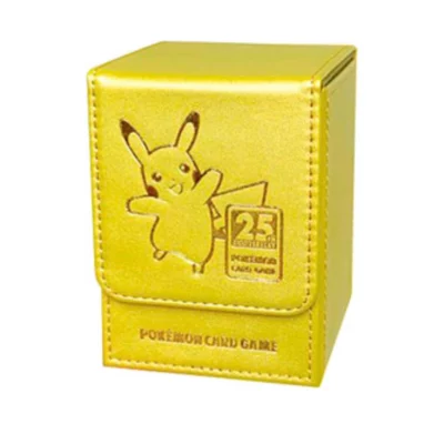 Pokemon Card 25th Anniversary Flip Deck Case - Golden Pikachu