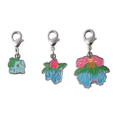 Pokémon Center Original - Bulbasaur, Ivysaur & Venusaur Keychain Charm