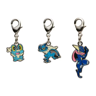 Pokémon Center Original - Froakie, Frogadier & Greninja Keychain Charm